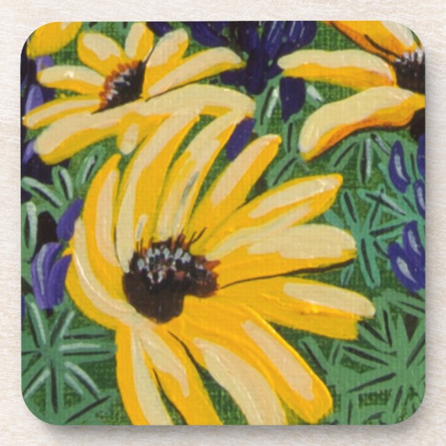Yellow Daisies Coaster (Front)
