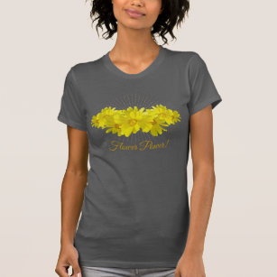Yellow Daisies Flower Glow T-Shirt
