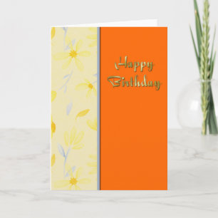 Yellow Daisies - Happy Birthday Card