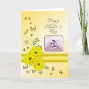 Yellow daisies Photo Card for Mother's day