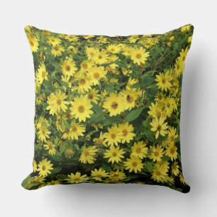 Yellow Daisies Throw Pillow