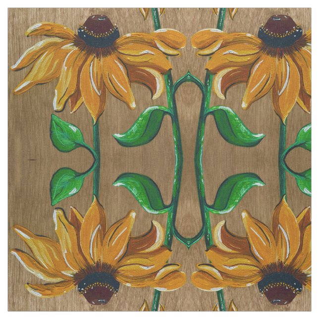 Yellow Daisy Fabric (Swatch)