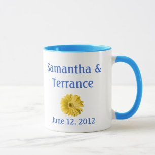 Yellow Daisy Flower Customizable Mug