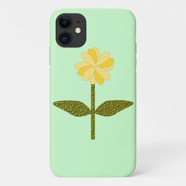 Yellow Daisy Flower iPhone 3 Case (Back)