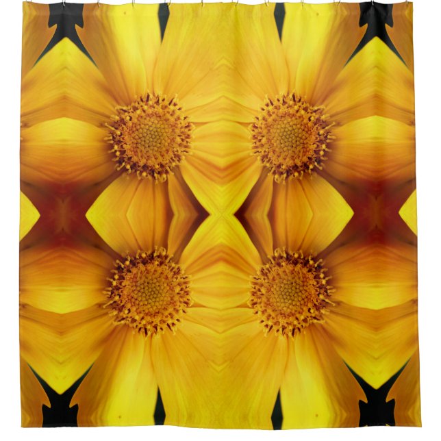 Yellow Daisy Flower Petals And Centre Pattern   (Front)