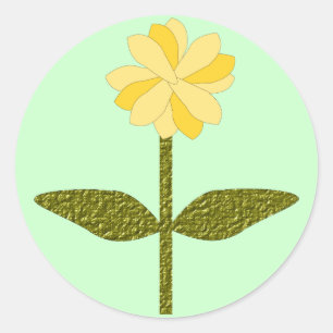 Yellow Daisy Flower Sticker