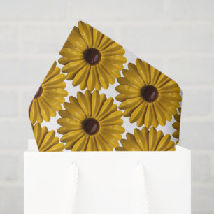 Yellow Daisy Flower Summer Birthday Garden Bouquet Tissue Paper