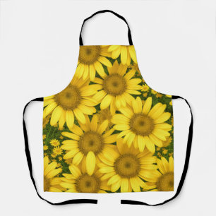 Yellow Daisy Flowers Apron