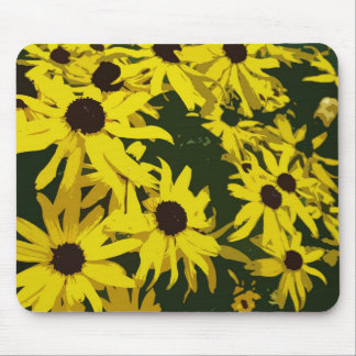 Yellow daisy flowers mouse pad