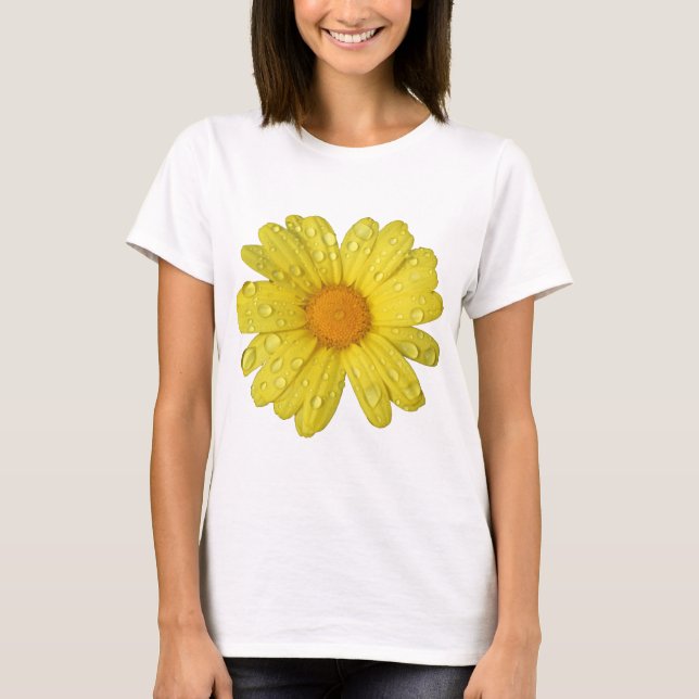 Yellow Daisy in the Rain T-Shirt (Front)