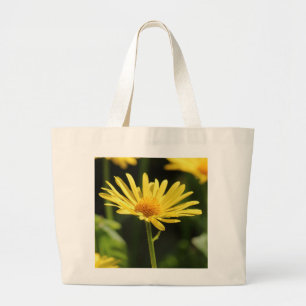 Yellow Daisy Large Tote Bag