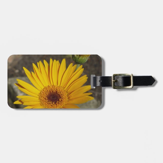 Yellow Daisy Luggage Tag (Front Horizontal)