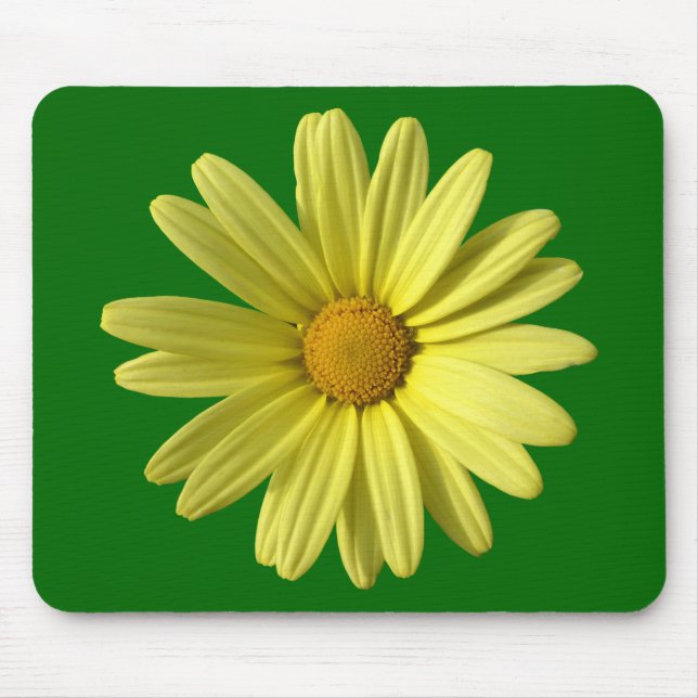 Yellow Daisy Mouse Pad (Front)