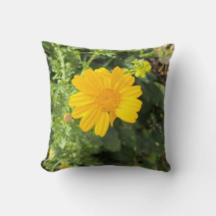 Yellow Daisy Nature Pillow Art
