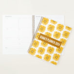Yellow Daisy Pattern Flowers Blooms Floral CUSTOM  Planner<br><div class="desc">Hello! I hope you like this original artwork design. Add your own text,  change the colours or fonts to personalize it. Check my shop for more designs. If you'd like something custom please let me know.</div>