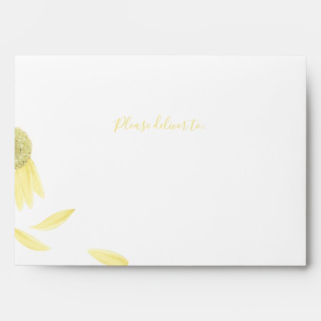 Yellow Daisy Petals Envelope (Front)