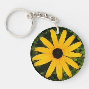 Yellow Daisy Photo  Keychain