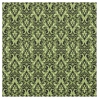Yellow Damask Fabric