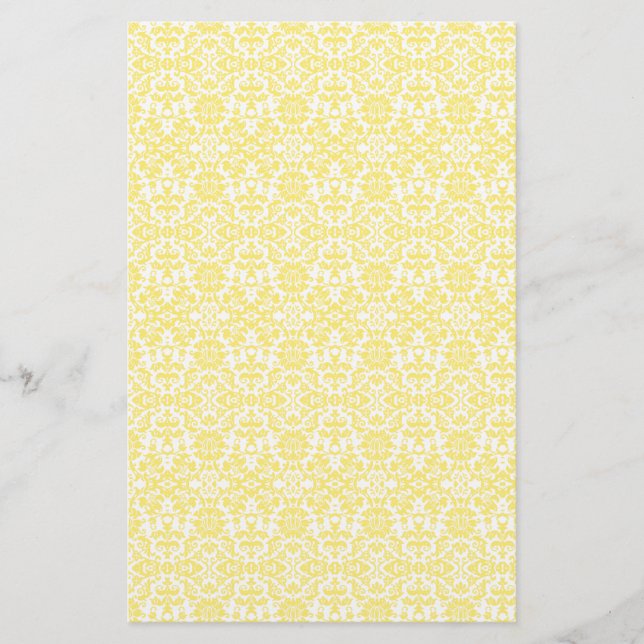 Yellow Damask Paper (Front)