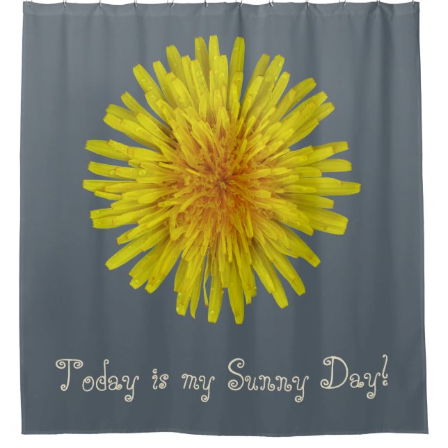 Yellow Dandelion Flower any Text on any Colour (Front)