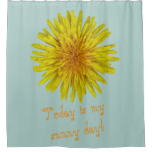 Yellow Dandelion Flower any Text on any Colour