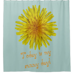 Yellow Dandelion Flower any Text on any Colour