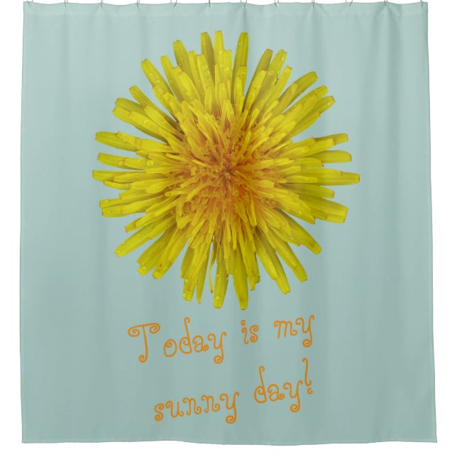 Yellow Dandelion Flower any Text on any Colour (Front)