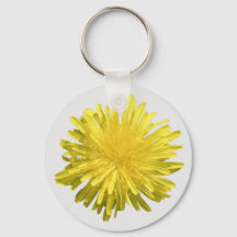 Yellow Dandelion Keychain