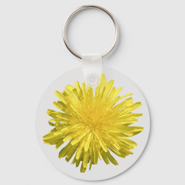Yellow Dandelion Keychain (Front)