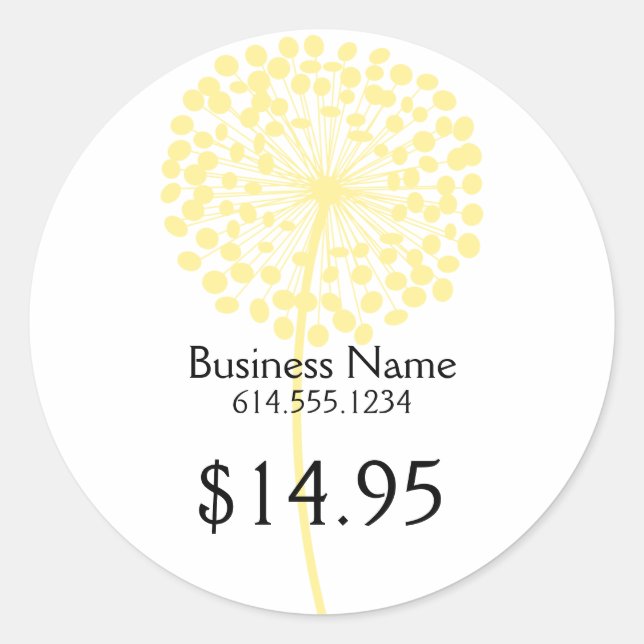 Yellow Dandelion  Product Stickers (Front)