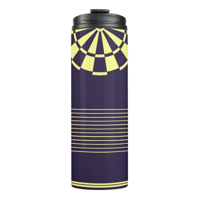 yellow dart thermal tumbler (Front)