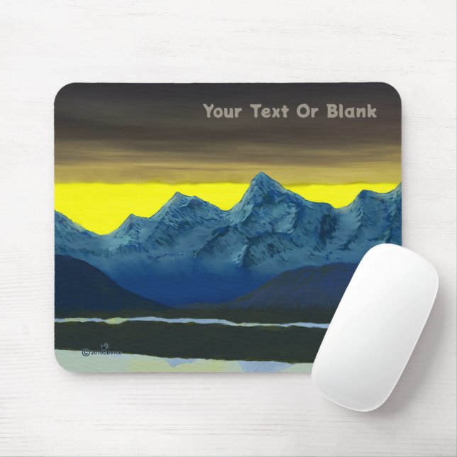 Yellow Dawn North Mouse Pad (With Mouse)