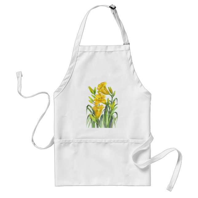 Yellow Day Lillies Standard Apron (Front)