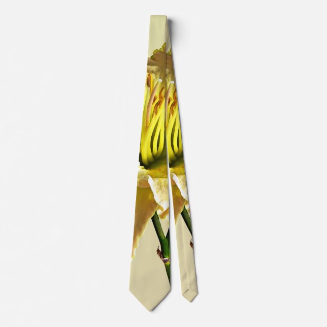Yellow Day Lily Tie (Front)