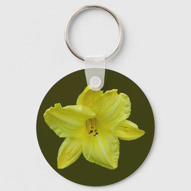 Yellow Daylily Coordinating Items Keychain (Front)
