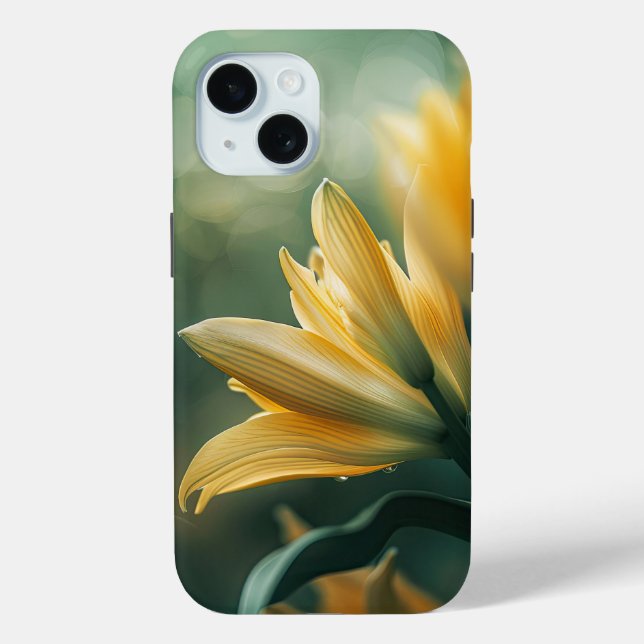 Yellow Daylily Soft Floral Symphony Case-Mate iPhone Case (Back)