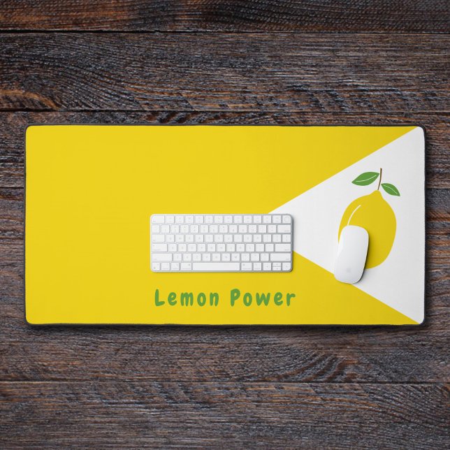 Yellow Desk Mat with Lemon (Yellow Desk Mat with Lemon)