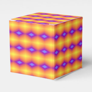 Yellow diamond colour blast favor box