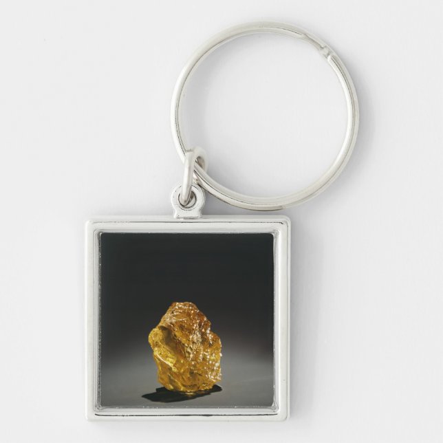 Yellow diamond in the rough keychain (Front)