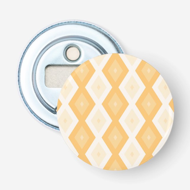 Yellow diamond pattern bottle opener (Front)