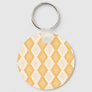 Yellow diamond pattern keychain