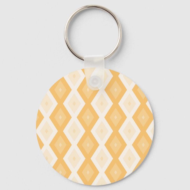 Yellow diamond pattern keychain (Front)