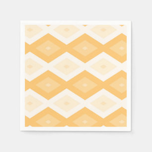 Yellow diamond pattern napkin