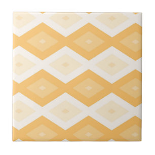 Yellow diamond pattern tile