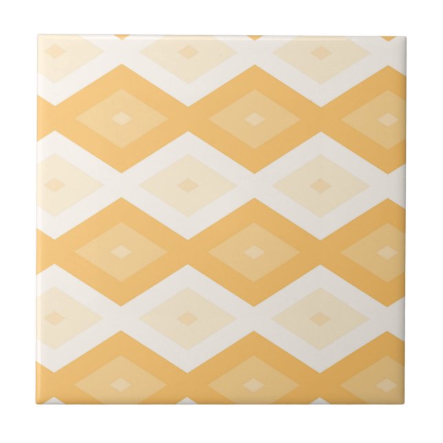 Yellow diamond pattern tile (Front)