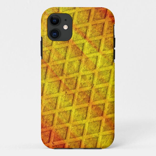 Yellow diamond rust metal 2 Case-Mate iPhone case (Back)