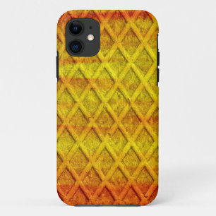 Yellow diamond rust metal iPhone 11 case