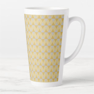 Yellow diamonds latte mug