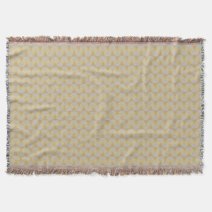 Yellow diamonds throw blanket