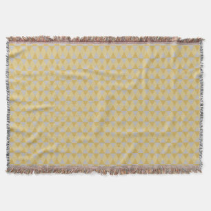 Yellow diamonds throw blanket